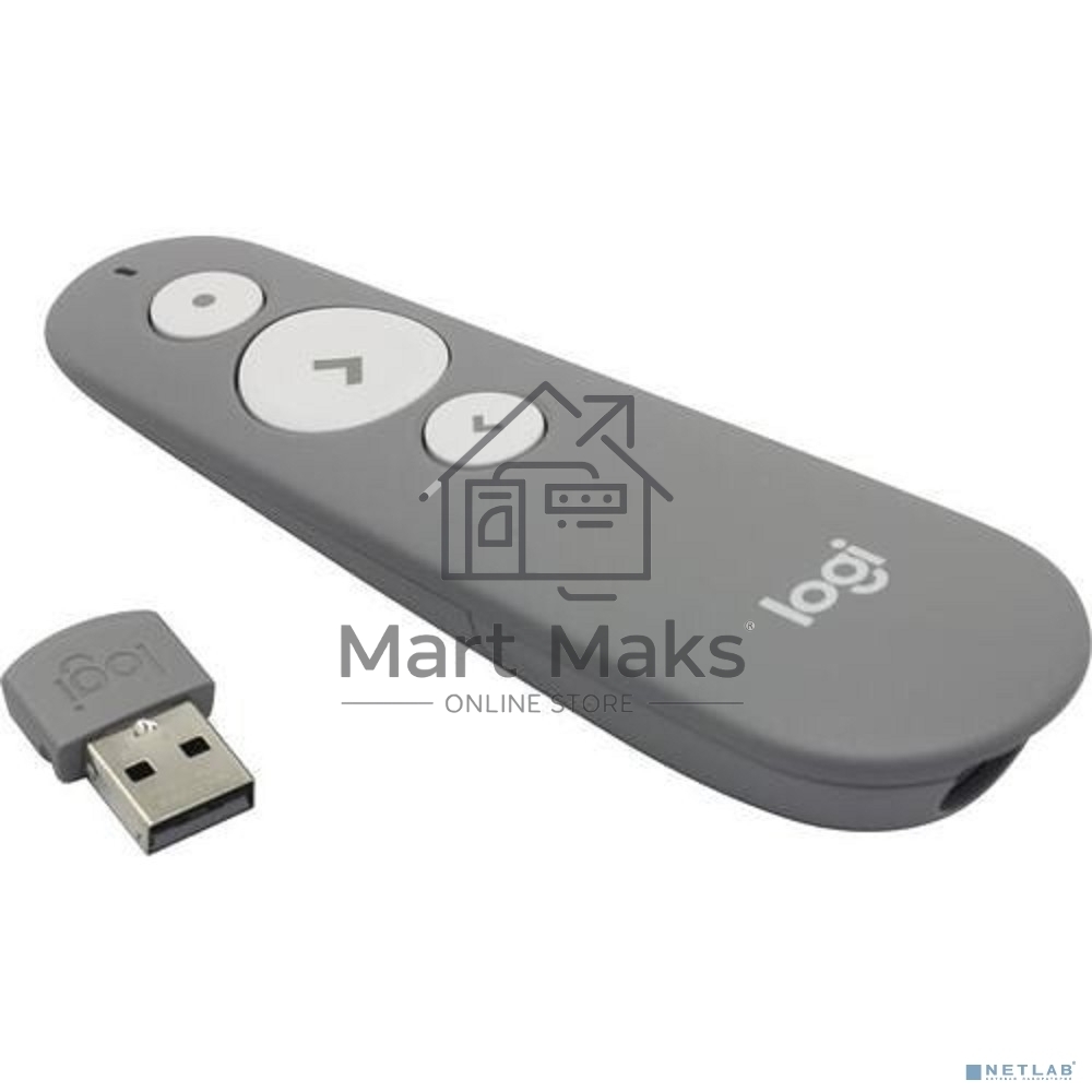 Презентер Logitech Laser Presenter R500s Mid Grey