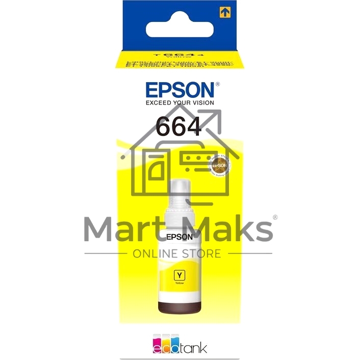 Чернила для EPSON C13T66444A Epson L100 (yellow) 70 мл