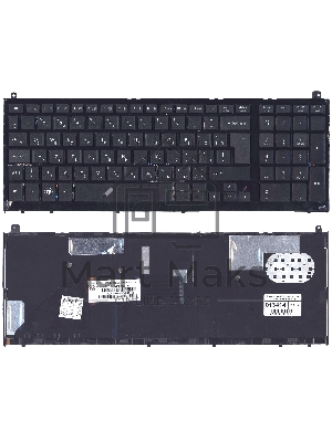 Клавиатура для ноутбука HP Probook 4520S 4525s черная c рамкой