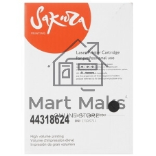 Картридж Sakura 44318624 для OKI C710, C711, черный, 11000 к.