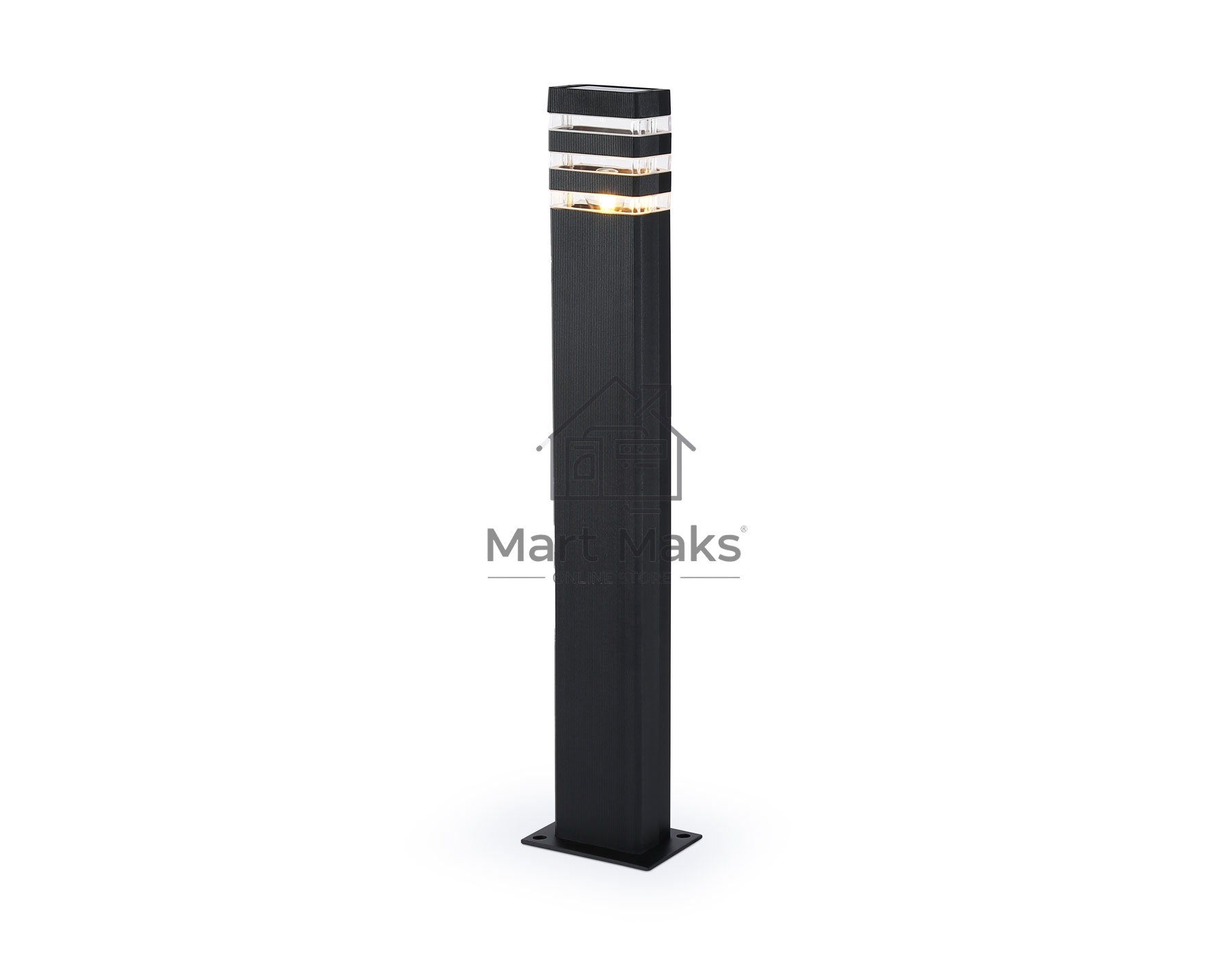 Светильник Ambrella light ST2588 BK/CL черный/прозрачный IP54 E27 max 40W 110*65*800