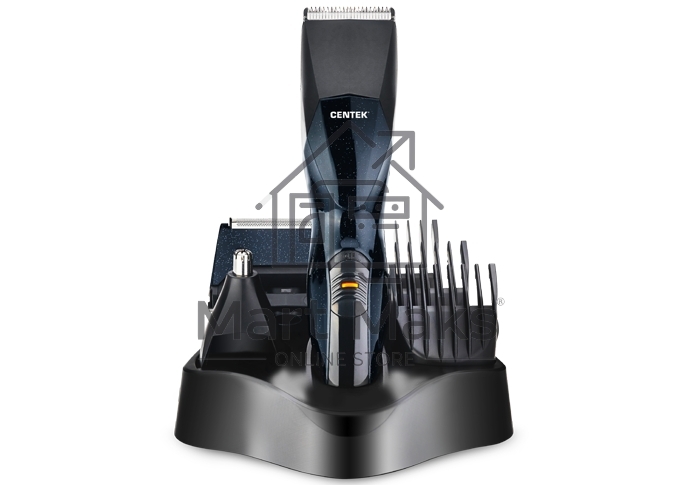 Машинка для стрижки Centek CT-2131 черный Набор для стрижки Centek CT-2131 (чёрн) 3 В1 + СТРИЖКА + БРИТВА + ТРИММЕР ДЛЯ НОСА