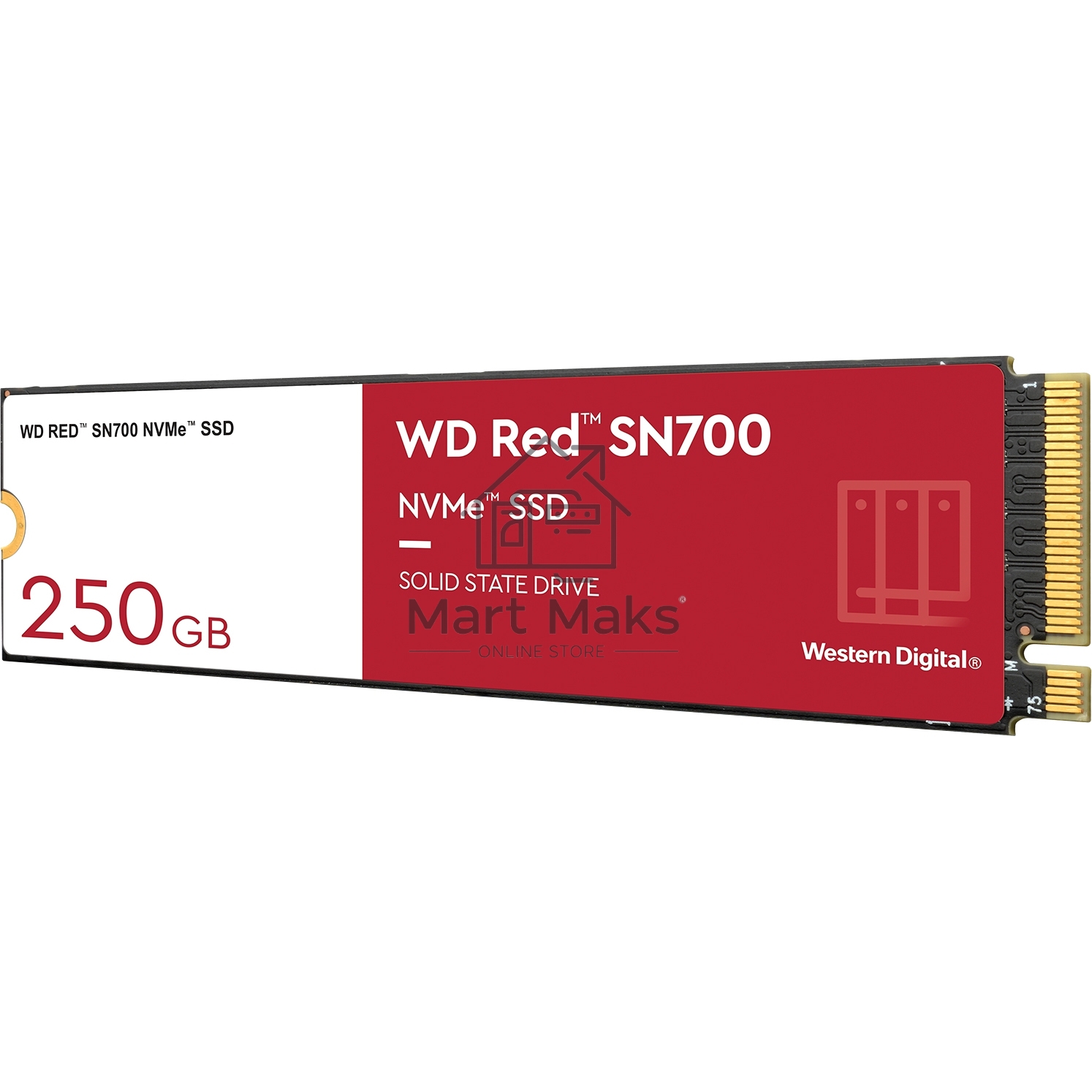 Накопитель SSD Western Digital Red SN700, 250GB, PCIe 3.0 x4, M.2 2280, NVMe, R/W 3100/1600