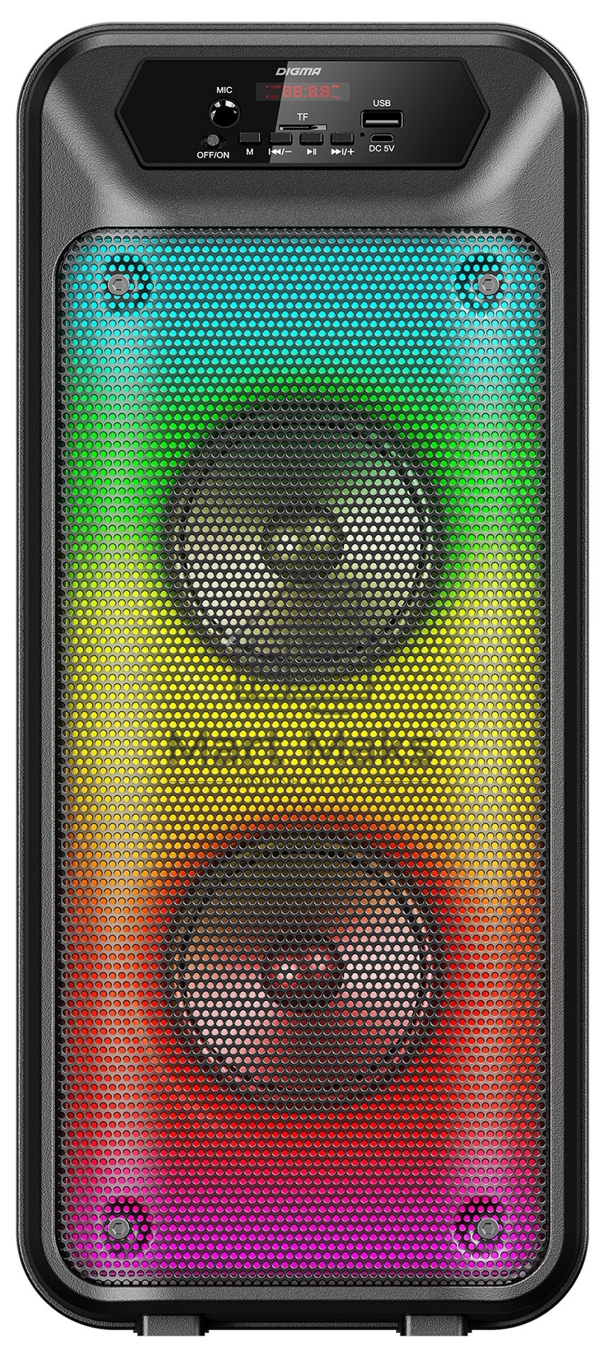 Минисистема Digma D-MC1705 черный 100Вт FM USB BT micro SD