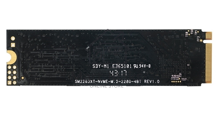 Накопитель SSD KingSpec NE-256, 256Gb, M.2 2280, PCIe 3.0 x4, NVMe, R/W 2000/1300