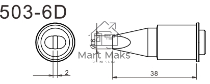 Жало для паяльника Quick 503-6D