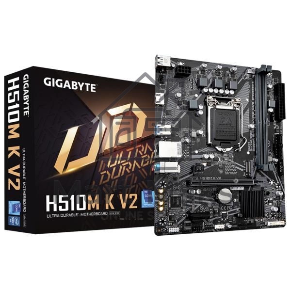 Материнская плата Gigabyte H510M K V2 (rev. 2.0), LGA 1200, Intel Q470, 2xDDR4, 2xSATA, 1xM.2, 1xPCIe 3.0 x16, 1xPCIe 3.0 x1, 1xHDMI, 1x 1Gb LAN, 2xUSB 3.2 Gen 1, 4xUSB 2.0, 3x3.5 мм, 7.1, Micro ATX