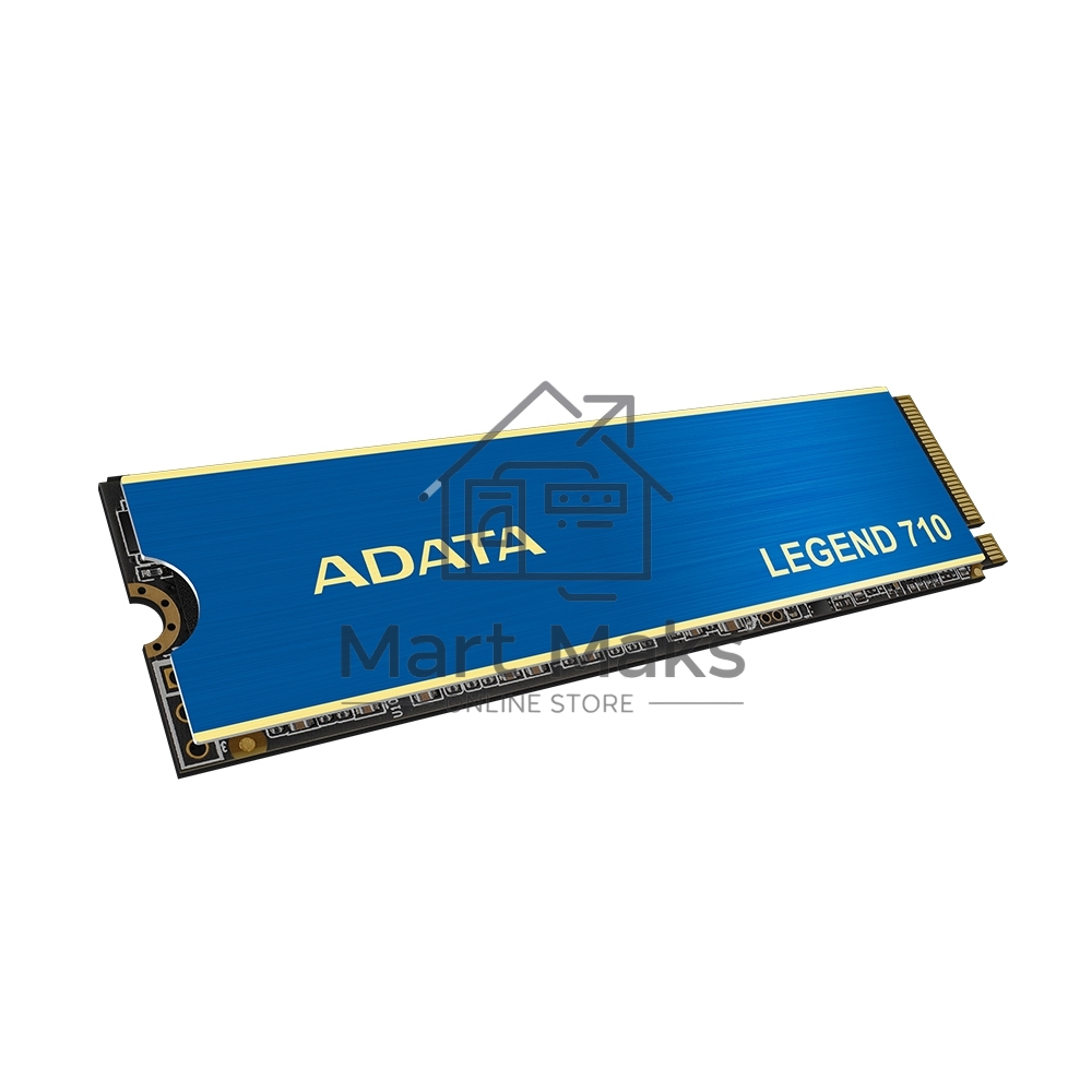 Накопитель SSD ADATA LEGEND 710, 1Tb, PCIe 3.0 x4, M.2 2280, NVMe, R/W 2400/1800, с радиатором