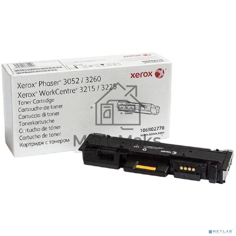 Картридж лазерный Xerox 106R02778 черный для Xerox Ph 3052/3260/WC 3215/3225 3000 стр.(Channels)