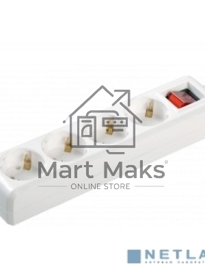 Удлинитель 4х1.5м с заземл. 16А IP20 У04К с выкл. ПВС 3х1 ИЭК WYP10-16-04-01-ZK-17