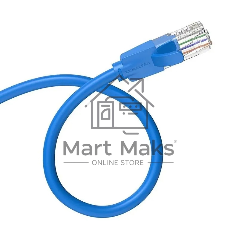 Патч-корд Vention прямой UTP cat.6, RJ45 - 3м. синий