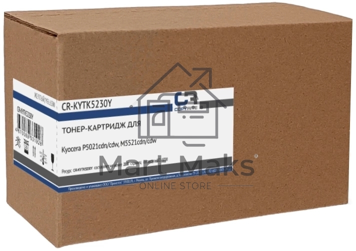 Картридж лазерный CopyRite CR-KYTK5230Y TK-5230Y желтый (2200стр.) для Kyocera P5021cdn/cdw/M5521cdn/cdw