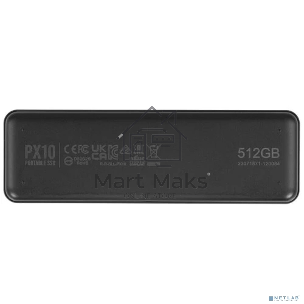 Внешний накопитель SSD 512Gb Silicon Power PX10, External, USB TypeC 3.2, черный, read/write 1050/1050 Mb/s