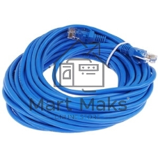 Патч-корд UTP Cablexpert PP12-10M/B cat.5e, 10м, литой, многожильный, синий