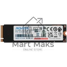Накопитель SSD ADATA LEGEND 860, 2Tb, PCIe 4.0 x4, M.2 2280, NVMe, R/W 6000/5000, с радиатором