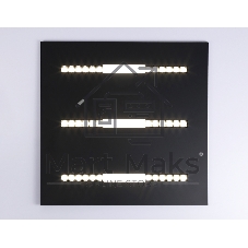 Светодиодная панель DPS1071 BK черный 48W 4000K 175-265V IP20 4080LM 595x595x14