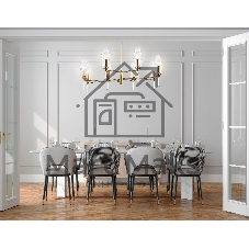 Люстра Ambrella light LH55202/8 BS/CL латунь/прозрачный E14*8 max 40W D800*520