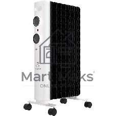 Радиатор масляный Royal Clima Laggio Nero ROR-LN7-1500M белый, 20 м², 1500 Вт, термостат