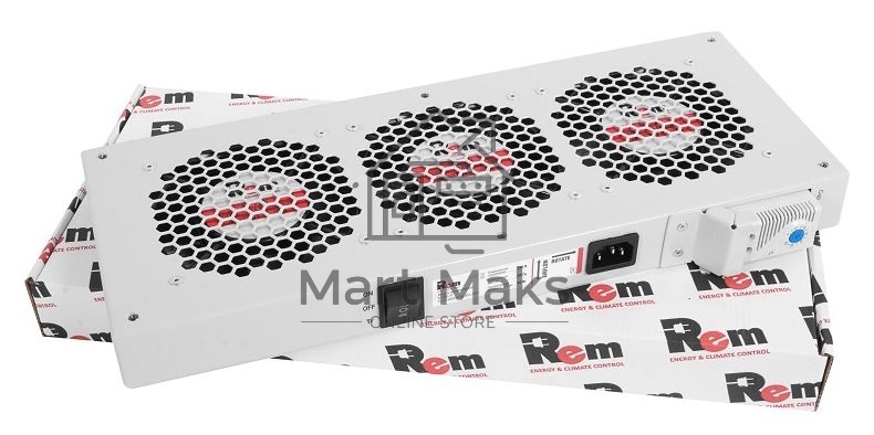 Модуль ЦМО вентиляторный, 3 вентилятора с терморегулятором R-FAN-3T