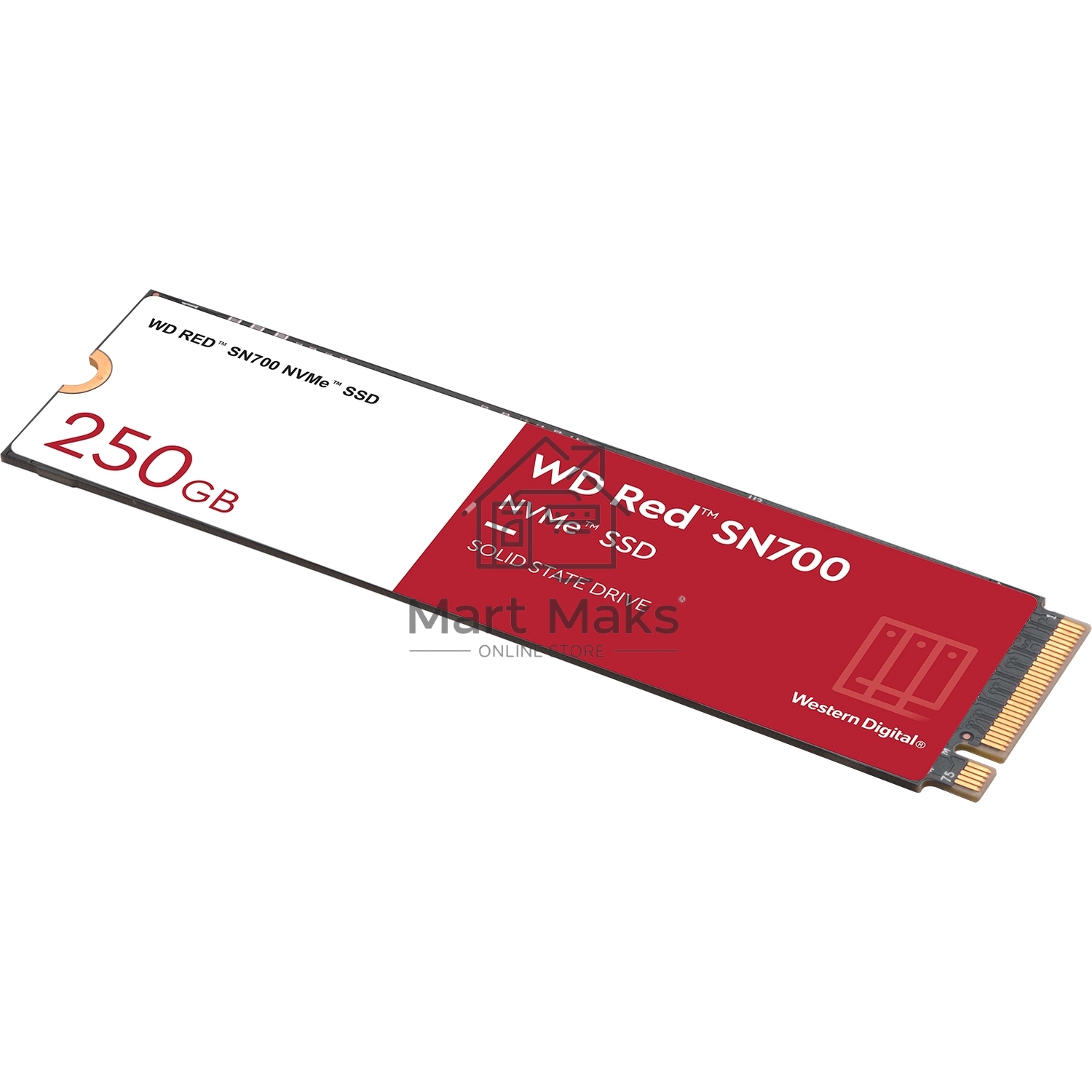 Накопитель SSD Western Digital Red SN700, 250GB, PCIe 3.0 x4, M.2 2280, NVMe, R/W 3100/1600