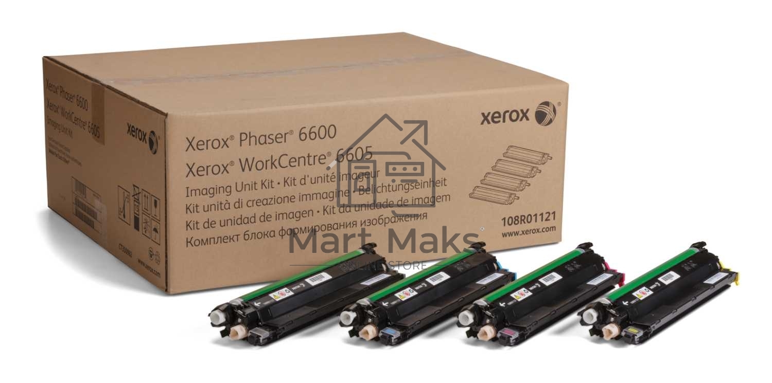 Комплект блоков формирования изображения Xerox 108R01121, CMYK (по 1 каждого цвета), 60000 стр., для Xerox Phaser 6600/WC 6605/6655/VL C400/C405 (Channels)
