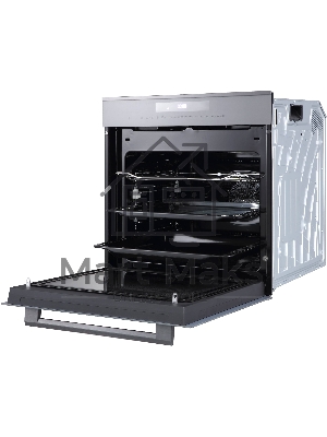 Духовой шкаф с функцией СВЧ OKB 1340 GBXGr MW серое стекло + черная нержавеющая сталь