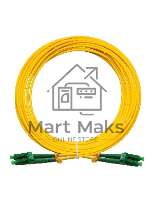 Патч-корд волоконно-оптический ExeGate FC-D-9-LC/APC-LC/APC-10M-LSZH (Шнур ВО SM 9/125 (OS2/G.652.D), LC/APC-LC/APC, Duplex, LSZH, 10м)