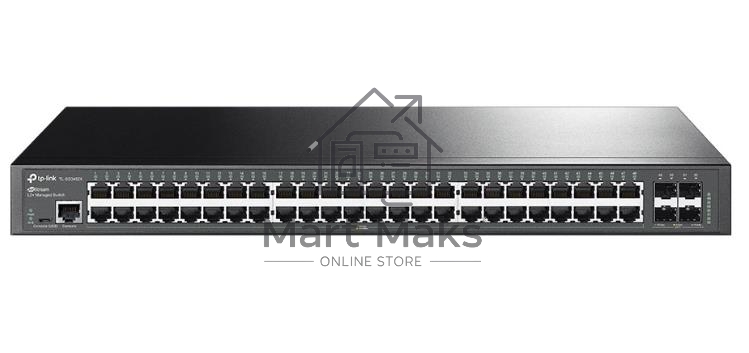 Коммутатор 48-портовый гигабитный управляемый уровня 2+ TP-Link TL-SG3452X JetStream с четырьмя слотами SFP+ 10 Гбит/с