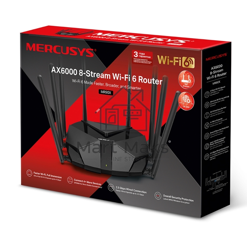 Маршрутизатор AX6000 Dual-Band Wi-Fi 6 Router