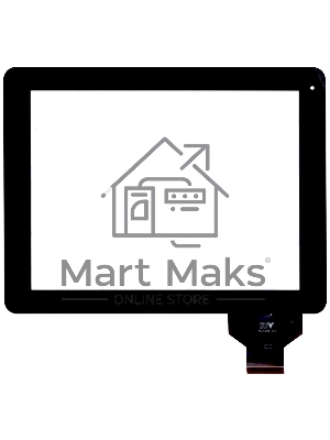 Сенсорное стекло (тачскрин) для DNS AirTab M975w, черное