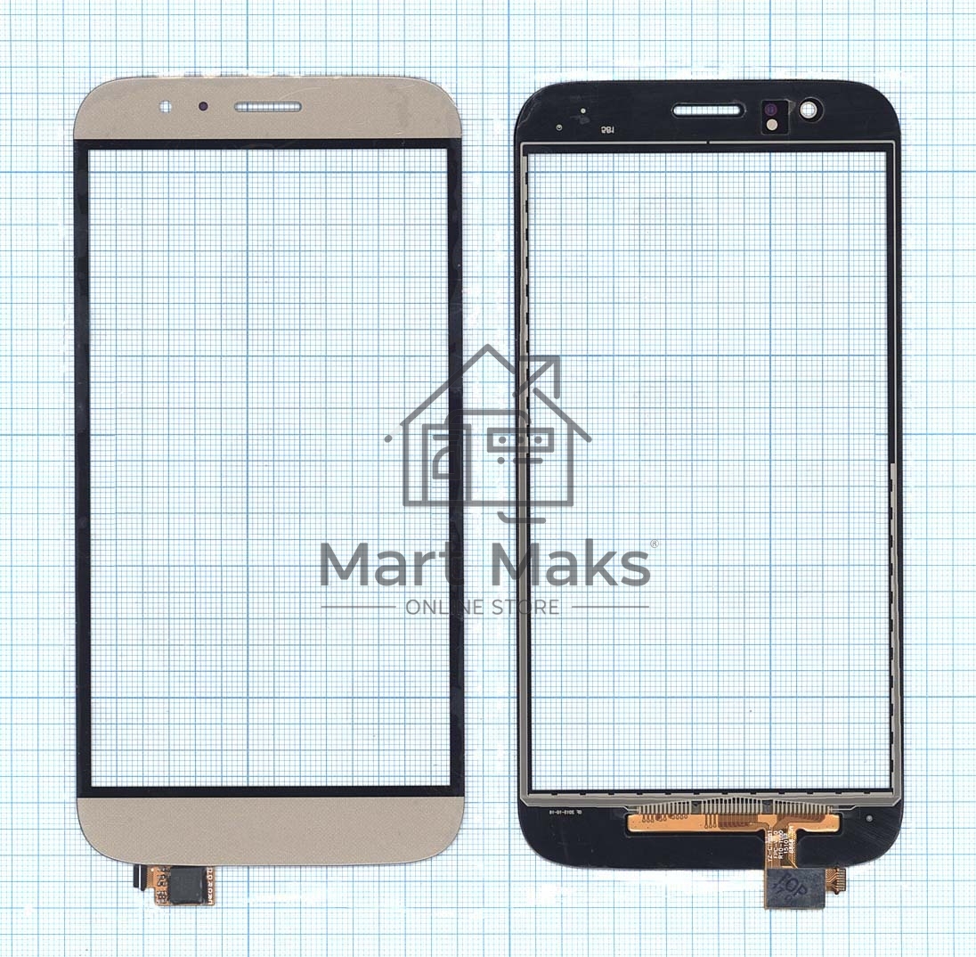 Сенсорное стекло (тачскрин) для Huawei G7 Plus, золотое