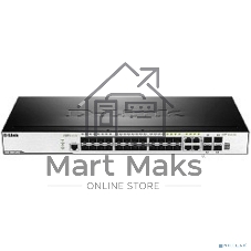 Коммутатор D-Link DGS-3000-28SC/A1A, 20×1 Гбит/с SFP + 4×1 Гбит/с Combo + 4×10 Гбит/с SFP+, управляемый