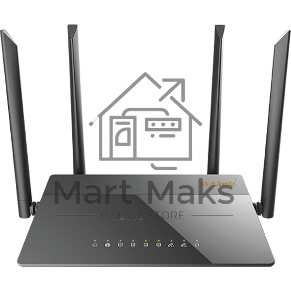 Маршрутизатор DIR-841/GF,DIR-841/GFRU AC1200 Wi-Fi Router, 1000Base-X SFP WAN, 4x100Base-TX LAN, 4x5dBi external antennas