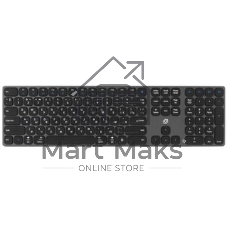 Клавиатура Oklick K867W беспроводная, Bluetooth, радиоканал, серый