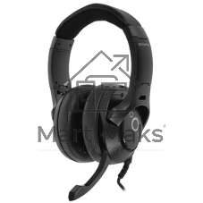 Гарнитура QUMO Olympus чёрный, проводная, USB, подсветка