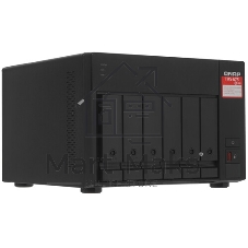 Сетевое хранилище без дисков SMB QNAP TVS-675-8G NAS, 6-tray w/o HDD, 2xM.2 SSD Slot, 1xHDMI-port. CPU 8-сore 64-bit x86 KX-U6580 2.5 GHz, 8GB DDR4 (1 x 8GB) up to 64GB (2 x 32GB), 2x 2.5 Gigabit LAN