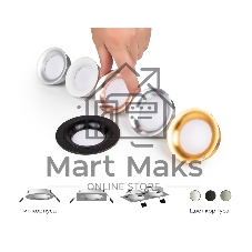 Корпус светильника C7622 SBK черный песок D92*H25mm MR16 GU5.3