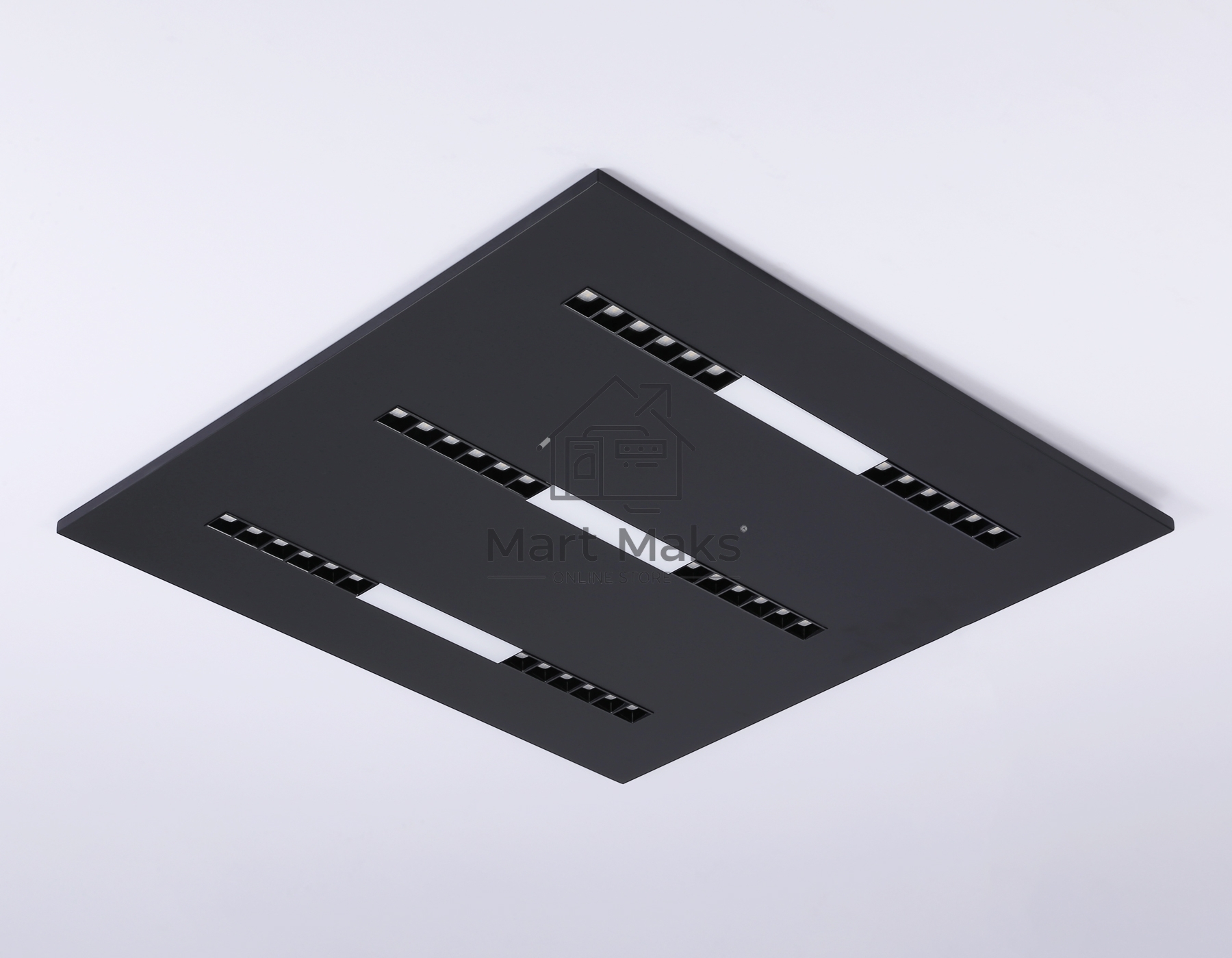 Светодиодная панель DPS1071 BK черный 48W 4000K 175-265V IP20 4080LM 595x595x14