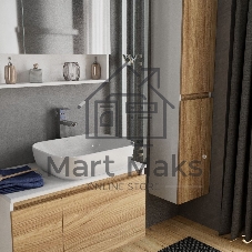 Раковина накладная прямоугольная BAU Stil PRO 50х40, белая