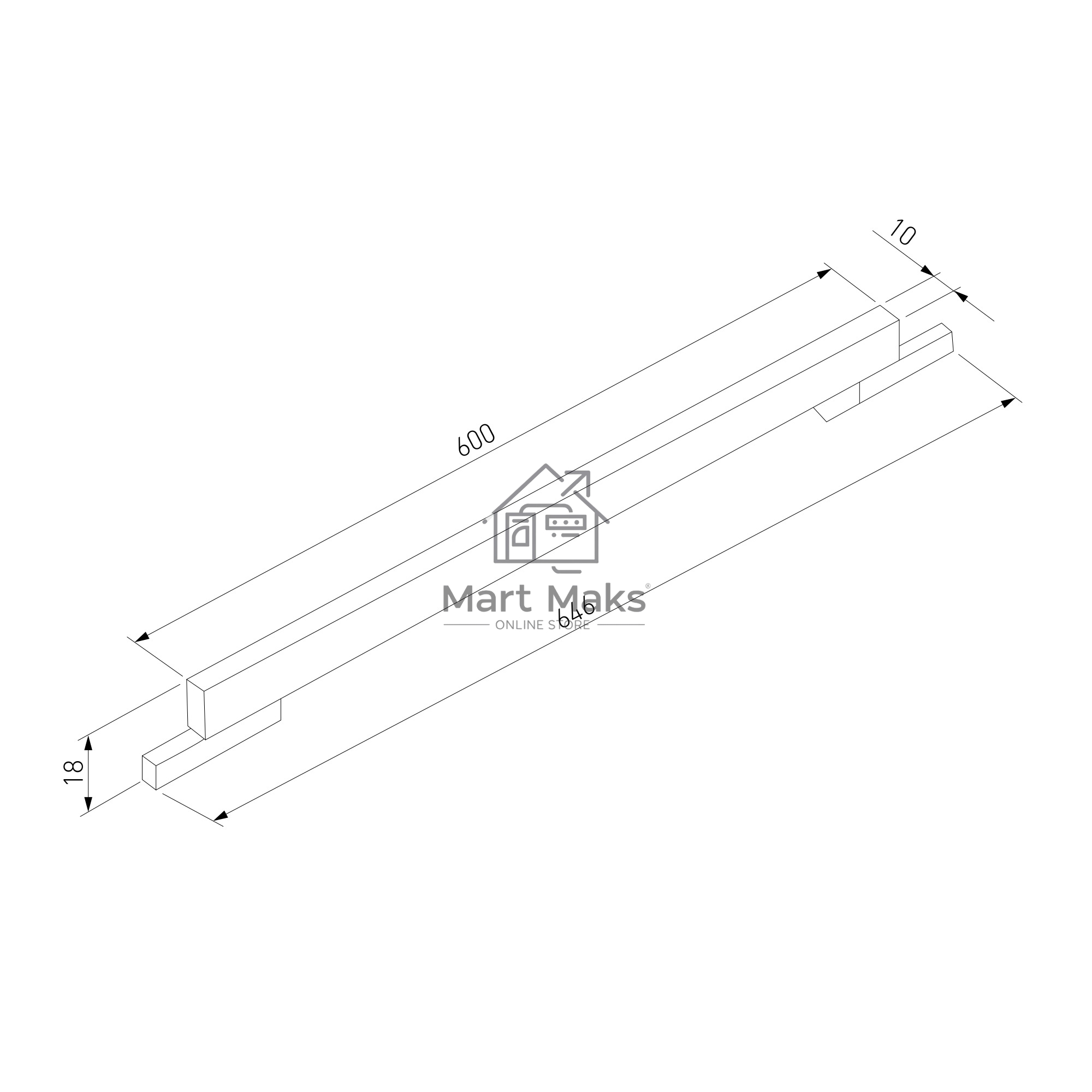Трековый светильник Mini Magnetic 22W 3000K (черный) 85167/01