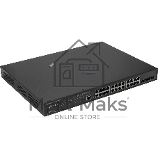 Коммутатор JetStream SG3428MP 28-port Gigabit L2+ Managed Switch with 24-port PoE+, PoE budget up to 384W, support SDN