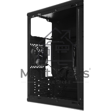 Компьютерный корпус Accord ACC-M258-01B черный без БП mATX 4x120мм 2xUSB2.0 audio