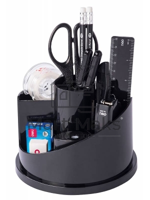 Настольный набор Deli E38251A (17 предметов) пластик, черный