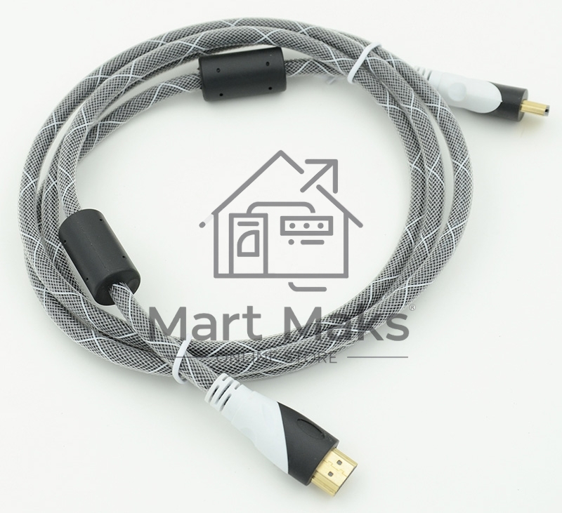 Кабель HDMI Ver.1.4 черный jack HDMI(19pin)/HDMI(19pin) 1.8м феррит.кольца позолоченные контакты