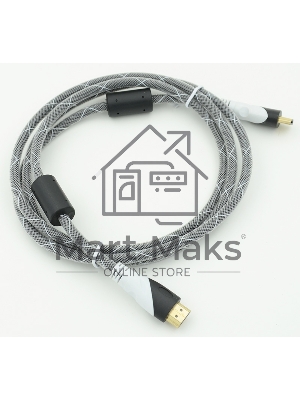 Кабель HDMI Ver.1.4 черный jack HDMI(19pin)/HDMI(19pin) 1.8м феррит.кольца позолоченные контакты