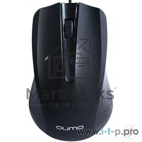 Мышь проводная Qumo Office Union M66 черный, 1000 dpi, USB, кнопки - 3