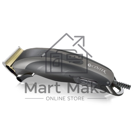 Машинка для стрижки Centek CT-2110 (серый/черный) титановые ножи, прорезиненный корпус