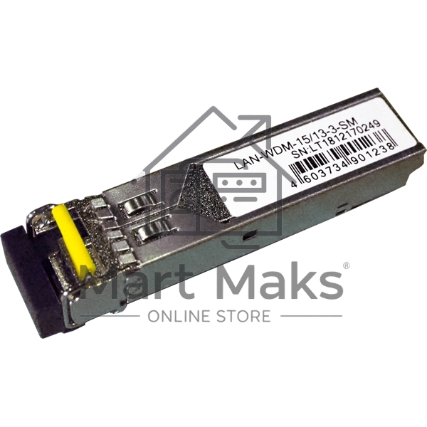 Модуль LANMASTER SFP WDM 1.25G, 1550nm / 1310nm, 3 km, LC, DDM, Cisco