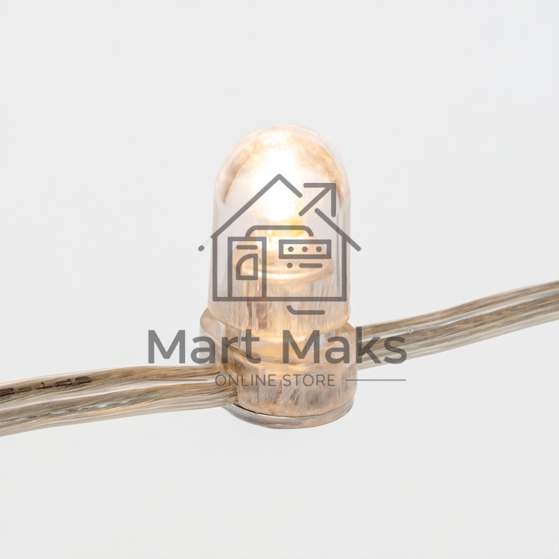 Гирлянда Neon-night LED Клип-лайт 12 V, прозрачный ПВХ, 150 мм, цвет диодов теплый белый