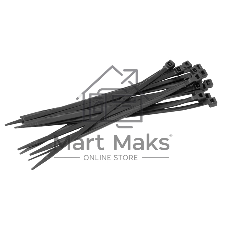 Хомут кабельный 4.8х250 нейл. черный (уп.100шт) EKF plc-cb-4.8x250